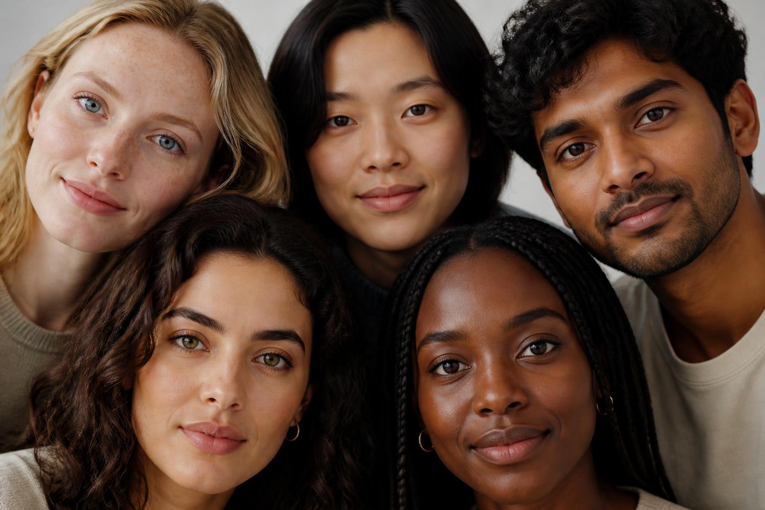 color de ojos: Personas con distintos tonos de ojos en luz natural